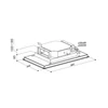Kép 2/3 - Sirius - Páraelszívó SLT-971 EM 90 cm H 160 TW fehér üveg - 00709713681