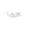 Kép 2/4 - Sirius - Páraelszívó SLT-971 LESS EM TW 120 cm fehér motor nélkül - 00709713741