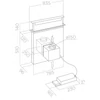 Kép 3/8 - Elica - Páraelszívó PANDORA GME BL/A/90 motor nélkül - PRF0120981