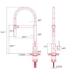 Kép 3/3 - NODOR - Csaptelep NorFlow BLACKBIRD WH - 4096