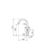 Kép 2/2 - ELLECI - Csaptelep CADDY (C01) G48 cemento - MGKC0148