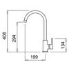Kép 2/2 - ELLECI - Csaptelep CADDY (C01) G68 bianco - MGKC0168