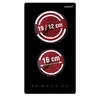Kép 2/7 - CATA - Beépíthető domino kerámia főzőlap TD-3002 BK/B 08060405
