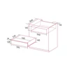 Kép 4/4 - NODOR - Beépíthető melegentartó fiók NorChef WP-1500 DB fekete 2122