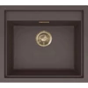 Kép 1/2 - ELLECI - Mosogatótálca Sintesi 105 Keratek K87 Cocoa arany tartozékokkal LKS10587GLD