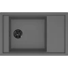 Kép 1/2 - ELLECI - Mosogatótálca Sintesi 305 Keratek K99 Dark Grey fekete tartozékokkal LKS30599BKM