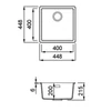 Kép 2/2 - ELLECI - Mosogatótálca Zen-F 102 Keratek K96 White LKZ10296F01