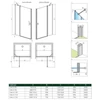 Kép 2/5 - Radaway Nes DWJ II 120 cm-es zuhanyajtó, balos 10036120-01-01L