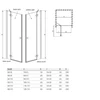 Kép 7/7 - Radaway Essenza New DWJ 80 jobb zuhanyajtó 385012-01-01R