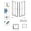 Kép 6/6 - Radaway Carena DWB 70B zuhanyajtó 1950x700 balos, átlátszó, króm, 134582-01-01NL