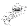 Kép 2/2 - Radaway TURBOFLOW TB90P zuhanytálca szifon, Ø90 (króm)