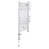 Kép 4/4 - RADECO ARIA A2-400/1 design törölközőszárítós csőradiátor - 415 W, fehér, 680x435 mm