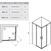 Kép 2/6 - Ravak Matrix Zuhanykabin MSRV4-100/100 fehér+Transparent - 1WVAA100Z1