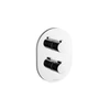 Kép 1/5 - Ravak Chrome CR 063.00 Chrome Termosztátos falba süllyesztett csaptelep váltóval - X070094