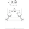 Kép 5/5 - Ravak Termo TE 033.00/150 300 termosztátos zuhanycsaptelep - X070096