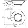 Kép 4/4 - Ravak Chrome Szappantartó (üveg) CR 200 - X07P187