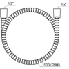 Kép 2/2 - Ravak 915.00 Zuhany gégecső 150 cm, fém védőréteggel - X07P340