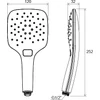 Kép 2/2 - Ravak 959.10 kézizuhany Air, 3 funkcióss - fehér, 120mm - X07P351