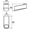 Kép 2/2 - Ravak 10° TD 110 Szimpla fogas - X07P353