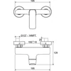 Kép 3/3 - Ravak Flat FL 032.00/150 Zuhanycsaptelep, 150 mm X070121