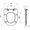 Kép 6/6 - Ravak Vita slim WC ülőke - fehér X01861