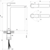 Kép 3/3 - Ravak Eleganta EL 015.00CR Álló mosdócsaptelep 335 mm, leeresztő nélkül, Chrome X070211