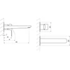 Kép 3/3 - Ravak Eleganta EL 019.00CR.O1.RB07B Falba süllyesztett mosdócsaptelep belső egység nélkül, Chrome X070212