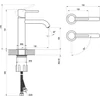 Kép 6/6 - Ravak Espirit ES 012.01CR Álló mosdócsaptelep BeCool 190 mm, leeresztő nélkül - Chrome X070394