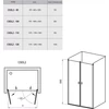 Kép 6/6 - Ravak Chrome CSDL2-120 Kétrészes zuhanyajtók szatén kerettel , transparent üvegbetéttel 0QVGCU0LZ1