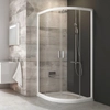 Kép 1/5 - Ravak Blix BLCP4-80 négyrészes negyedköríves zuhanykabin fehér kerettel, transparent edzett biztonságiüveg betéttel 3B240100Z1