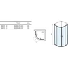 Kép 3/3 - Ravak Blix II NBLCP4 80x80 zuhanykabin fekete+transparent 3BM40300Z1