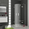 Kép 1/5 - Ravak SmartLine SMSKK4-90 Negyedköríves négyrészes zuhanykabin króm kerettel, transparent edzett biztonságiüveg betéttel 3S277A00Y1