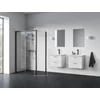 Kép 1/2 - Ravak Blix II NBLPS 80 fix oldalfal fekete+transparent 9BM40300Z1