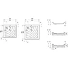 Kép 3/3 - Ravak Kaskada Angela EX négyzet alapú zuhanytálca 90x90 A007701320