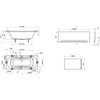 Kép 4/4 - Ravak Campanula II 180x80 egyenes kád CB21000000