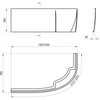 Kép 2/2 - Ravak ROSA 95 kádhoz előlap 150cm (Balos) CZ55100A00