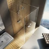 Kép 3/7 - Ravak Walk-In Corner Set 110x80, zuhanykabin krómhatású+transparent GW1CD4C0SZ1