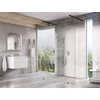 Kép 1/5 - Ravak Walk-In Free Set 130, zuhanykabin fekete+transparent GW9FJ030SZ1