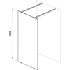 Kép 10/10 - Ravak Walk-In Free 160 (fényes alu + Transparent) GW9FS0C00Z1