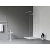 Kép 2/6 - Ravak Walk-In Wall Set 80, zuhanykabin matt fehér+transparent GW9W40E0SZ1
