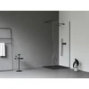 Kép 2/4 - Ravak Walk-In Wall Set 90, zuhanykabin fekete+transparent GW9W7030SZ1