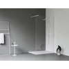 Kép 2/6 - Ravak Walk-In Wall Set 100, zuhanykabin matt fehér+transparent GW9WA0E0SZ1