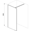 Kép 5/5 - Ravak Walk-In Wall Set 140, zuhanykabin krómhatású+transparent GW9WM0C0SZ1