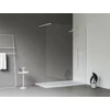 Kép 2/6 - Ravak Walk-In Wall Set 140, zuhanykabin matt fehér+transparent GW9WM0E0SZ1