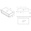 Kép 3/3 - Ravak SD Step 1000 fehér/fehér - X000001429