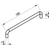 Kép 6/6 - Ravak Balance II fogantyú, króm (1 db) X000001822