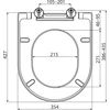 Kép 4/4 - Ravak Uni Chrome WC ülőke fehér X01549