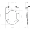 Kép 4/4 - Ravak Uni Chrome Flat WC ülőke - fekete X01795