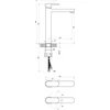 Kép 4/4 - Ravak Chrome CR 015.00 álló mosdócsaptelep - 333 mm, leeresztő nélkül X070100