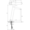 Kép 6/6 - Ravak 10° Free TD F 015.00 Álló mosdócsaptelep leeresztő nélkül (333 mm) - X070130